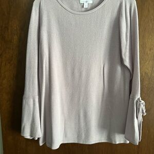 Roz & Ali Lavender Sweater with Tie Sleeves
